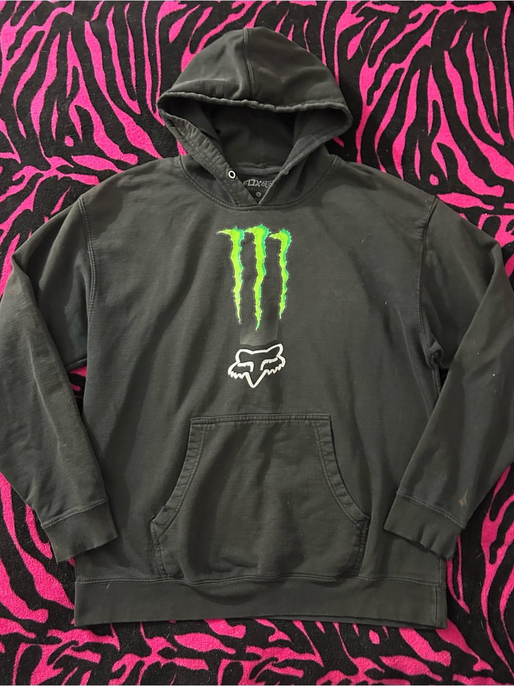 Vintage Y2K Fox Racing x Monster Energy Hoodie